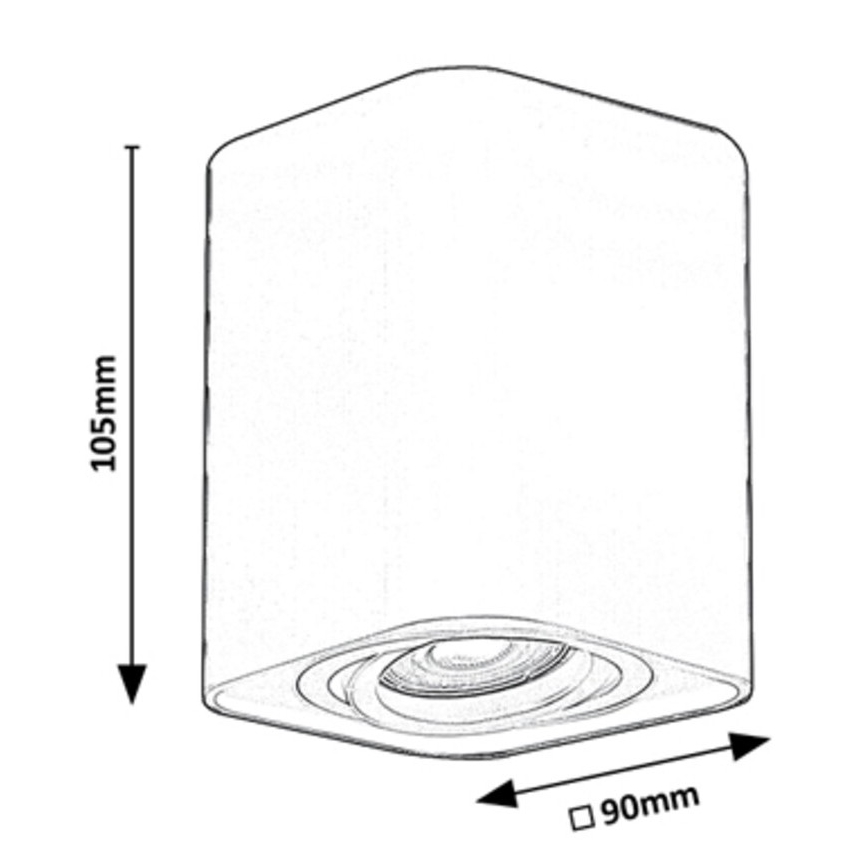 Rabalux - Точечный светильник 1xGU10/42W/230V черный