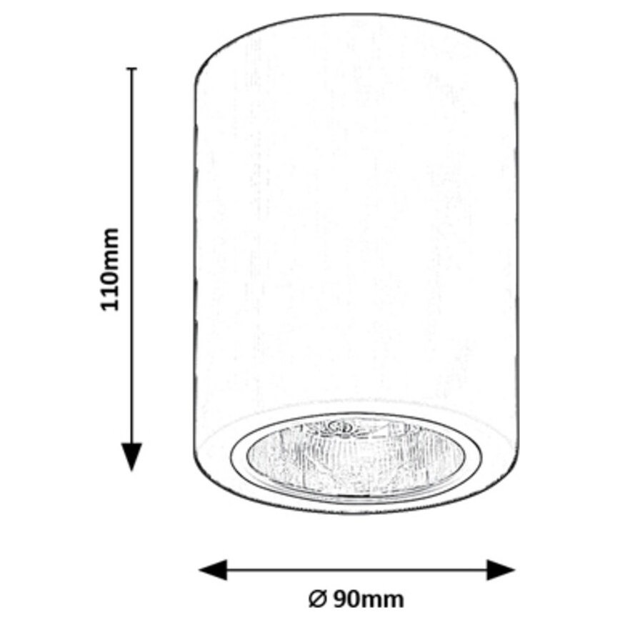 Rabalux - Точковий світильник 1xE27/25W/230V чорний