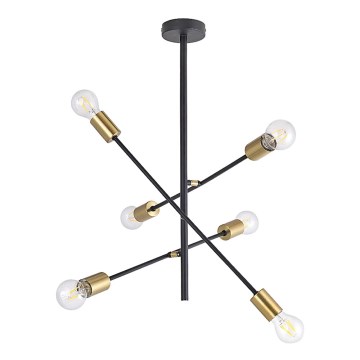 Rabalux 2104 - Люстра на штанге LANNY 6xE27/15W/230V