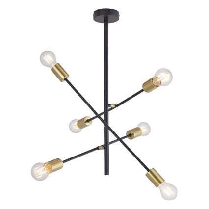Rabalux 2104 - Люстра на штанге LANNY 6xE27/15W/230V
