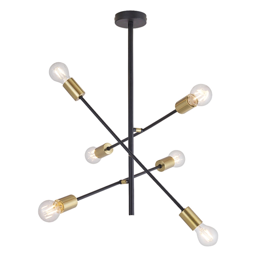Rabalux 2104 - Люстра на штанге LANNY 6xE27/15W/230V