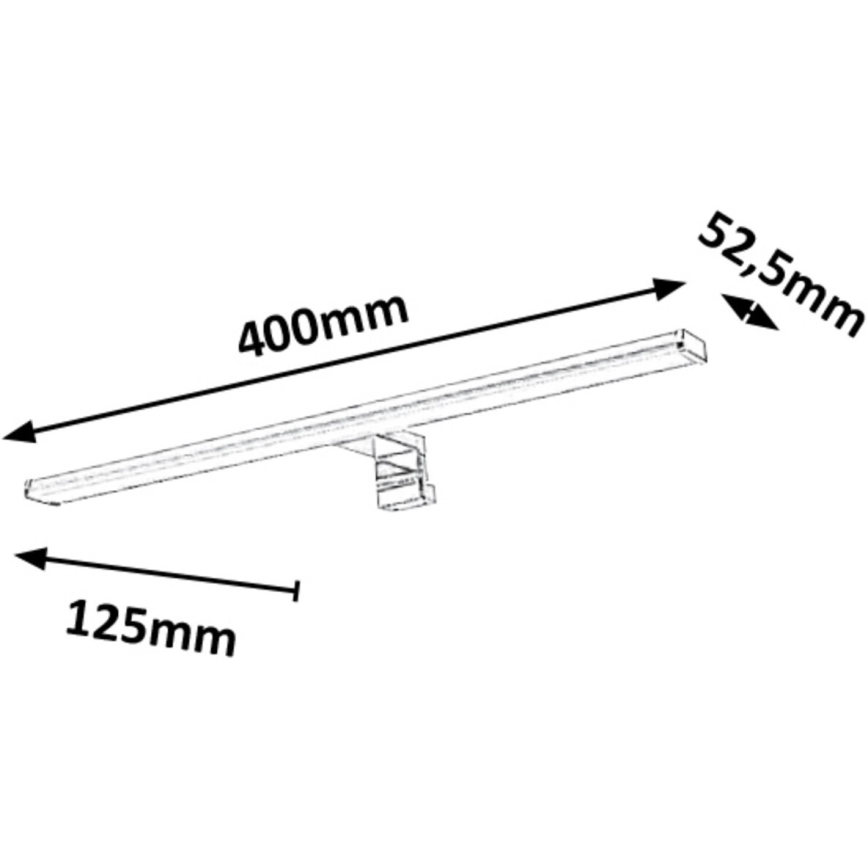 Rabalux - Светодиодная подсветка для зеркала в ванной комнате LED/8W/230V 40 см IP44