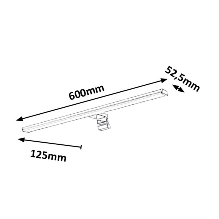 Rabalux - Светодиодная подсветка для зеркала в ванной комнате LED/12W/230V 60 см IP44