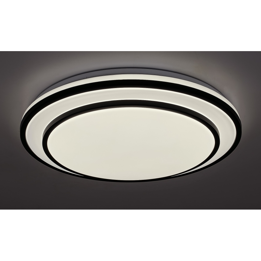 Rabalux - димуваний стельовий світильник LED/40W/230V 3000-6500K чорний діаметр 49 см + пульт дистанційного керування