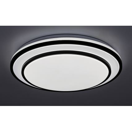 Rabalux - димуваний стельовий світильник LED/40W/230V 3000-6500K чорний діаметр 49 см + пульт дистанційного керування