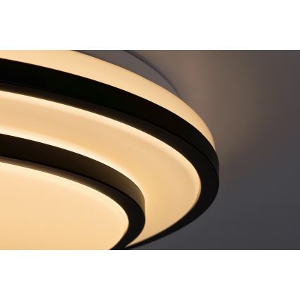 Rabalux - димуваний стельовий світильник LED/40W/230V 3000-6500K чорний діаметр 49 см + пульт дистанційного керування