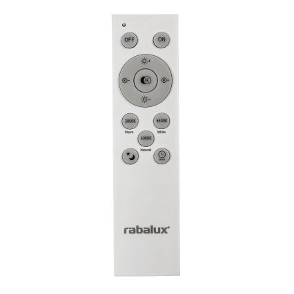 Rabalux - димуваний стельовий світильник LED/40W/230V 3000-6500K чорний діаметр 49 см + пульт дистанційного керування