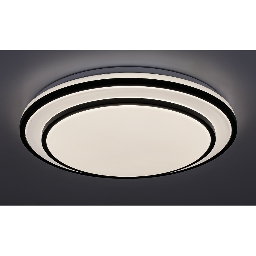 Rabalux - Стельовий світлодіодний світильник з регулюванням яскравості LED/40W/230V 3000-6500K чорний + пульт ДК