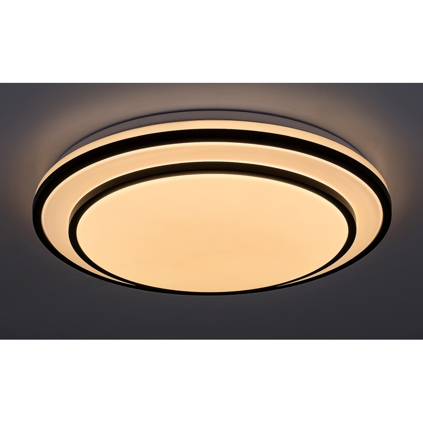 Rabalux - Стельовий світлодіодний світильник з регулюванням яскравості LED/40W/230V 3000-6500K чорний + пульт ДК