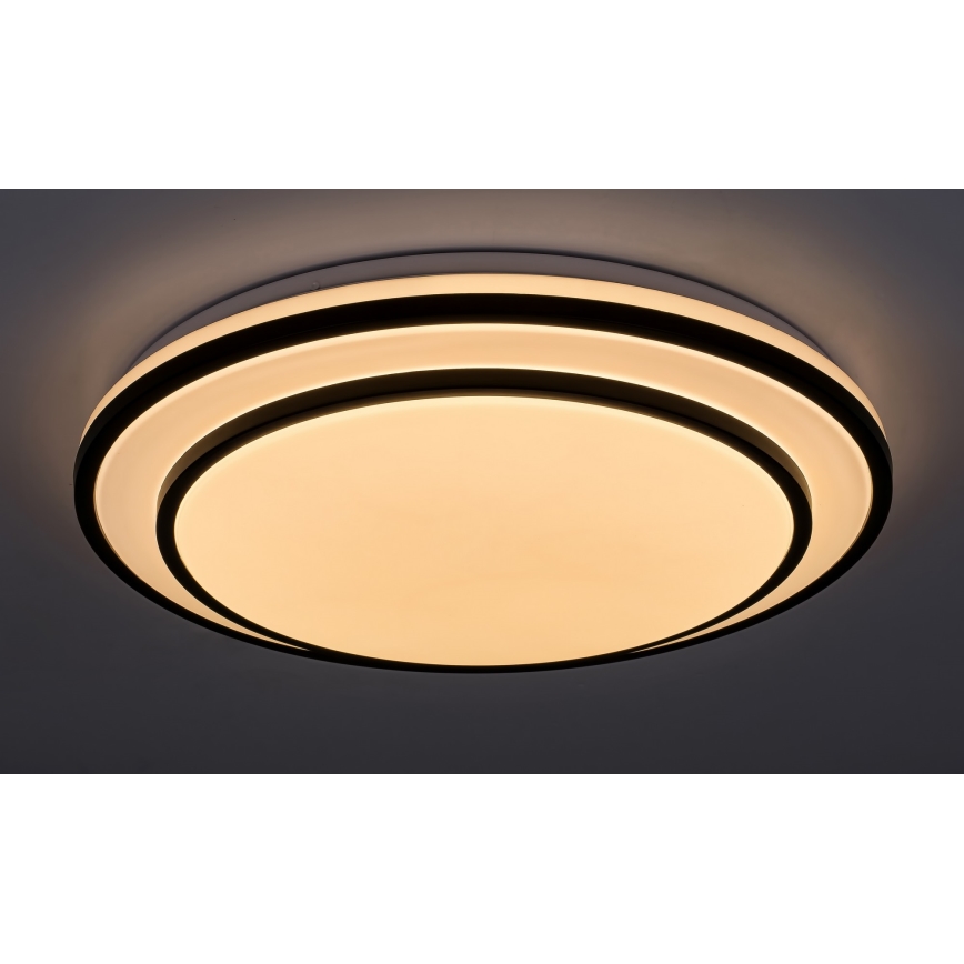 Rabalux - Стельовий світлодіодний світильник з регулюванням яскравості LED/40W/230V 3000-6500K чорний + пульт ДК