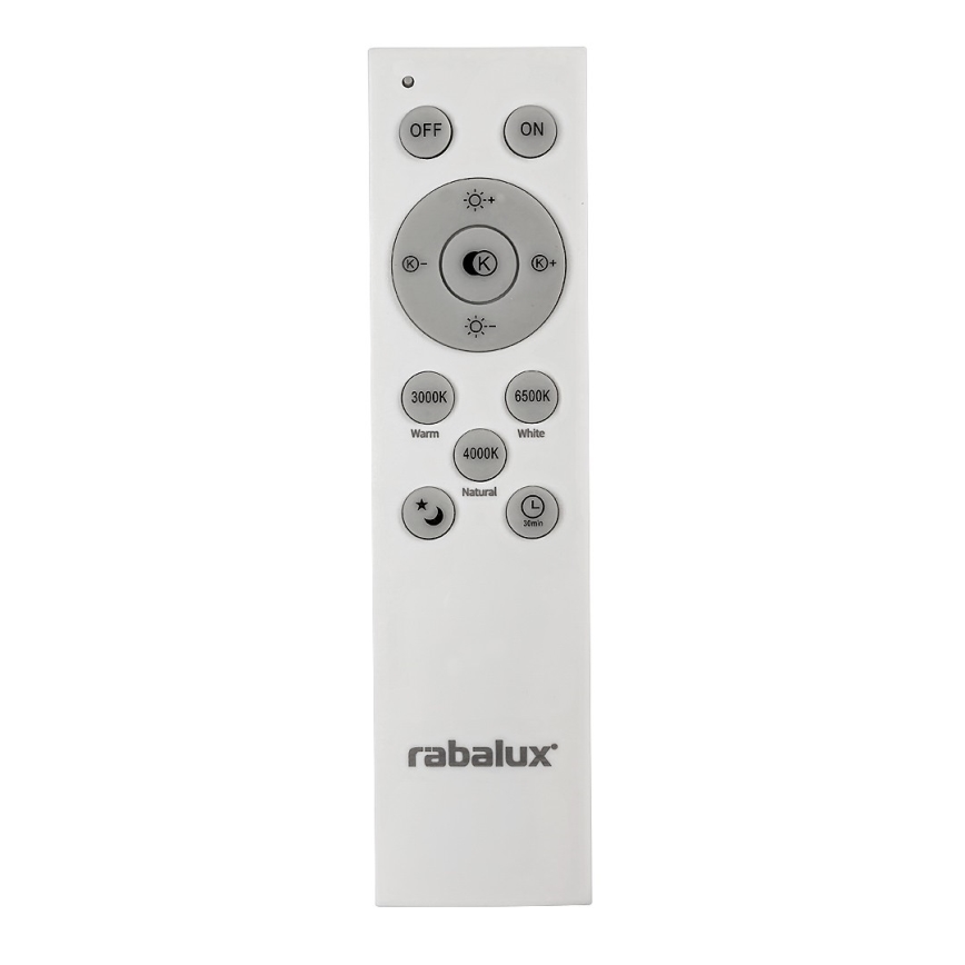 Rabalux - Стельовий світлодіодний світильник з регулюванням яскравості LED/40W/230V 3000-6500K чорний + пульт ДК