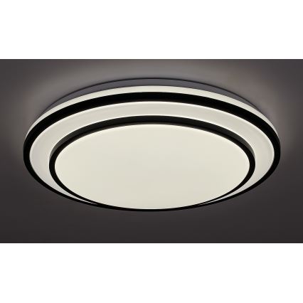 Rabalux - Светодиодный потолочный светильник с регулированием яркости LED/40W/230V 3000-6500K черный + дистанционное управление