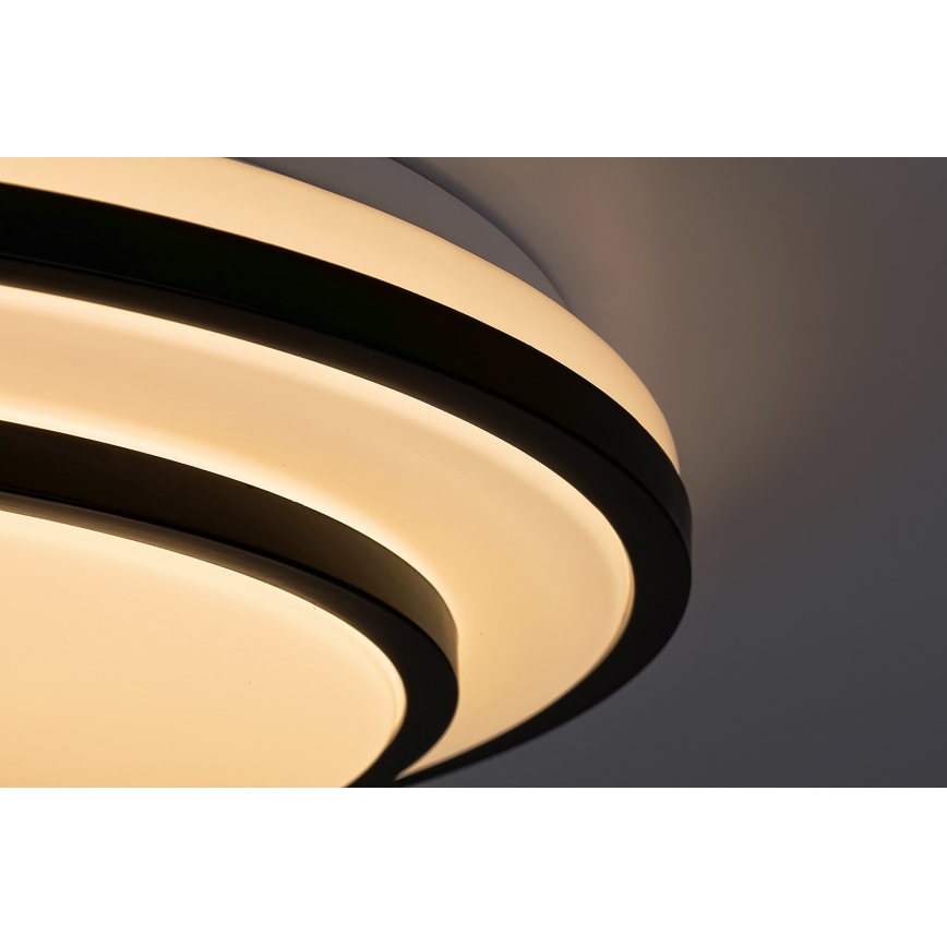 Rabalux - Светодиодный потолочный светильник с регулированием яркости LED/40W/230V 3000-6500K черный + дистанционное управление