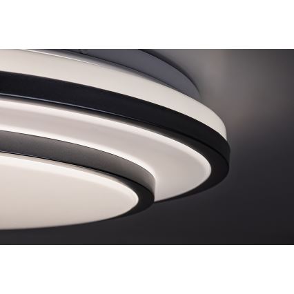 Rabalux - Стельовий світлодіодний світильник з регулюванням яскравості LED/40W/230V 3000-6500K срібний + пульт ДК