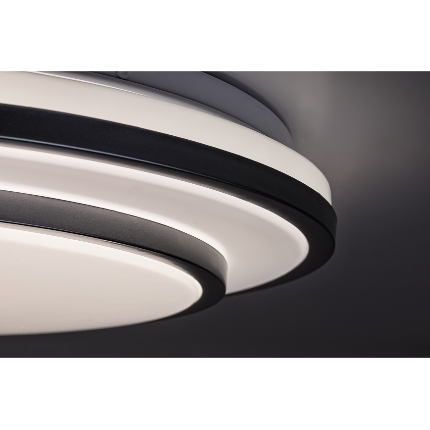 Rabalux - Стельовий світлодіодний світильник з регулюванням яскравості LED/40W/230V 3000-6500K срібний + пульт ДК