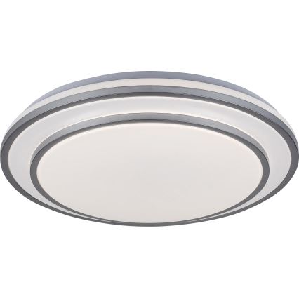 Rabalux - Стельовий світлодіодний світильник з регулюванням яскравості LED/40W/230V 3000-6500K срібний + пульт ДК