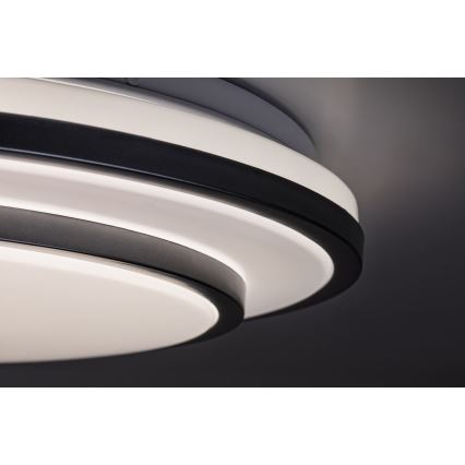 Rabalux - Стельовий світлодіодний світильник з регулюванням яскравості LED/40W/230V 3000-6500K срібний + пульт ДК