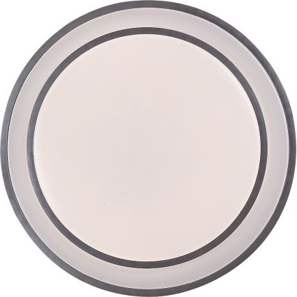 Rabalux - светодиодный диммируемый потолочный светильник, 40 Вт, 230 В, 3000–6500 К, серебристый, диаметр 49 см, в комплекте пульт дистанционного управления