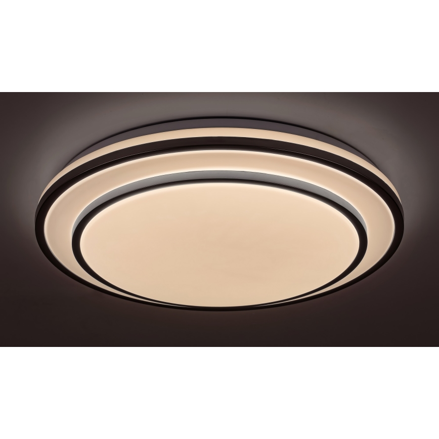 Rabalux - Светодиодный потолочный светильник с регулированием яркости LED/40W/230V 3000-6500K серебряный + дистанционное управление