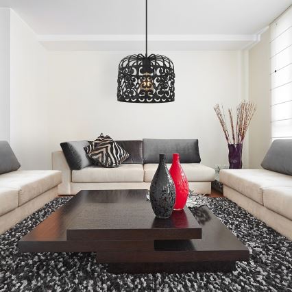 Rabalux 2156 - Люстра ALESSANDRA 1xE27/60W/230V черная