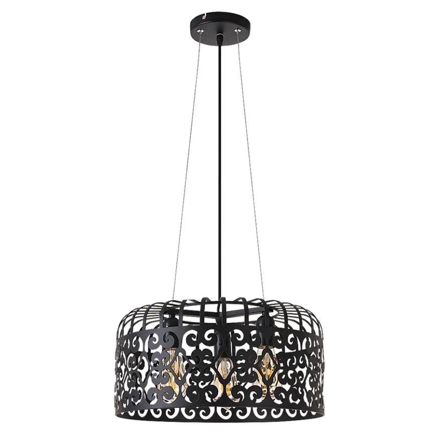 Rabalux 2158 - Люстра ALESSANDRA 3xE27/60W/230V черная 