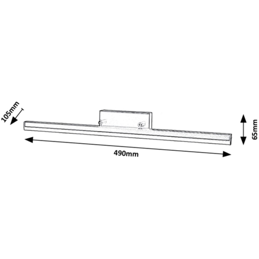 Rabalux - Светодиодная подсветка для зеркала в ванной комнате LED/12W/230V 49 см IP44