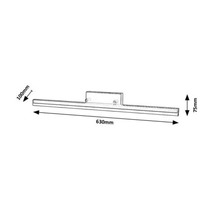 Rabalux - LED Підсвітка дзеркала для ванної LED/18W/230V 63 cm IP44