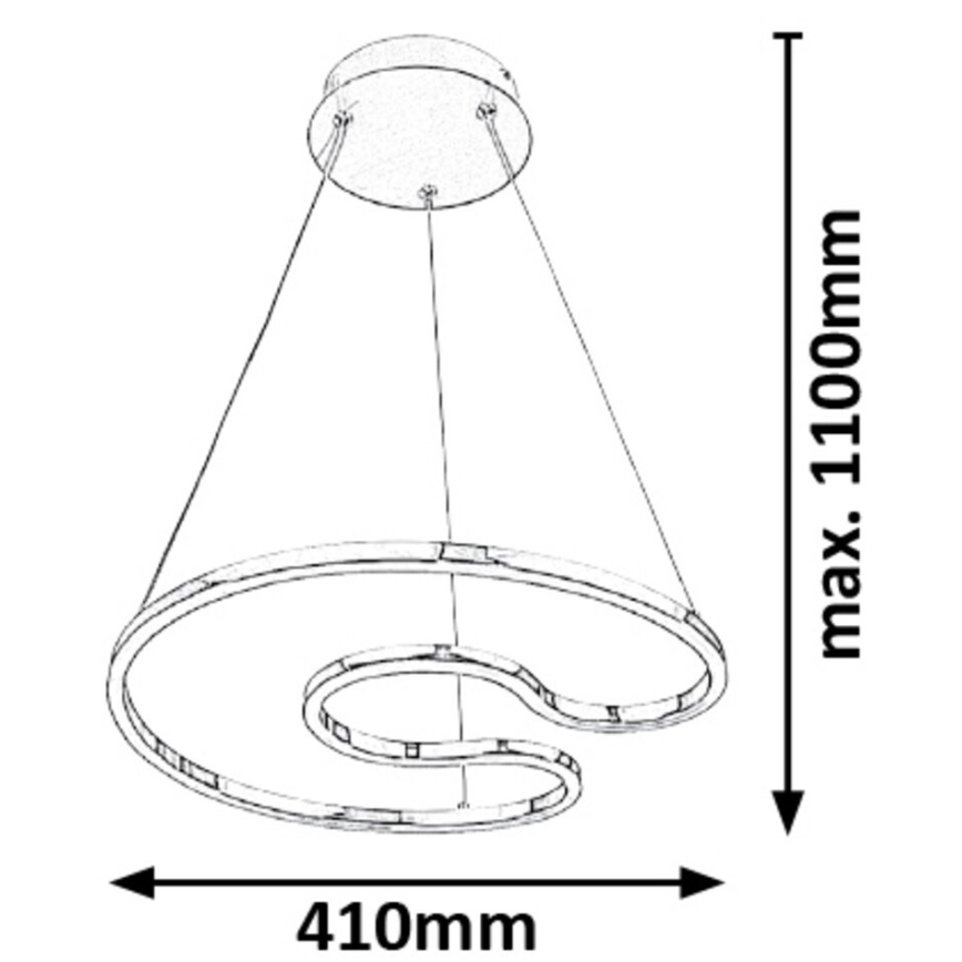 Rabalux - Світлодіодна підвісна люстра LED/30W/230V