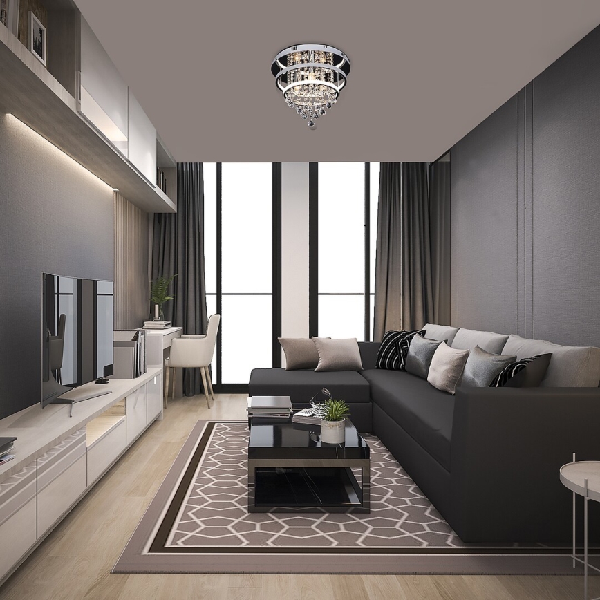 Rabalux 2237 - Хрустальная припотолочная люстра PALLAS LED/32W/230V + 3xE14/40W
