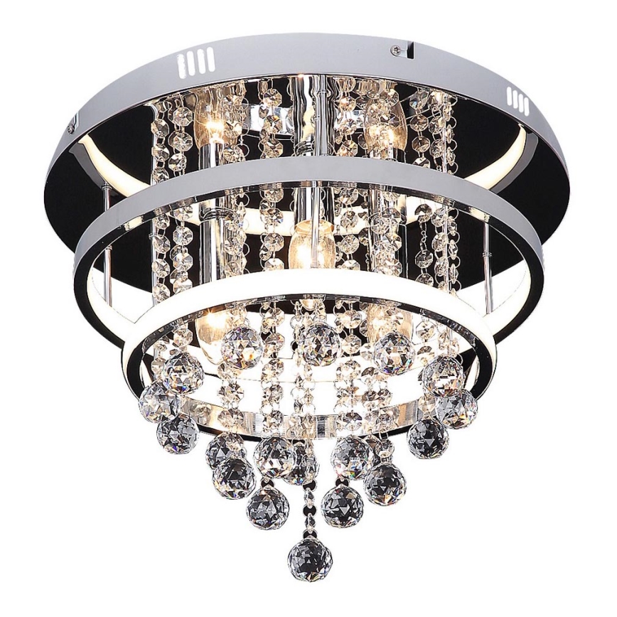Rabalux 2237 - Хрустальная припотолочная люстра PALLAS LED/32W/230V + 3xE14/40W