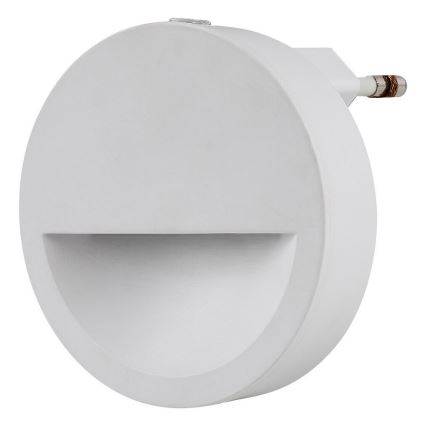Rabalux - LED Нічник з датчиком освітленості LED/0,5W/230V 3000K діаметр 65 матовий