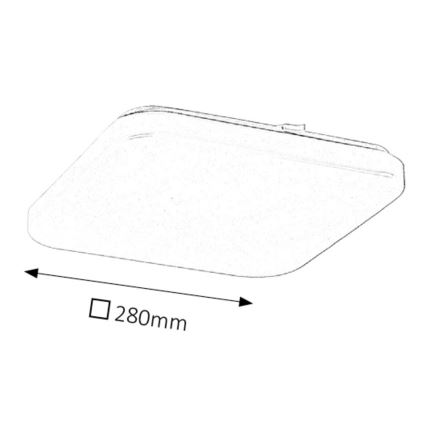 Rabalux 2286 - Светодиодный потолочный светильник ROB 1xLED/20W/230V квадратный