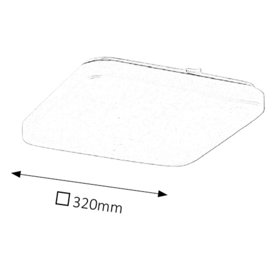Rabalux 2287 - Светодиодный потолочный светильник ROB 1xLED/32W/230V квадратный