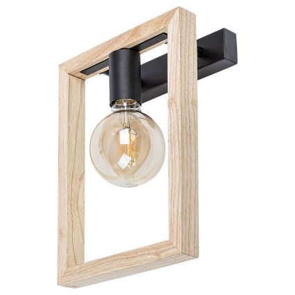 Rabalux - Настінний світильник 1xE27/40W/230V чорний/бук