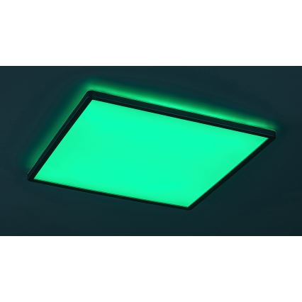 Rabalux - LED RGB диммируемый потолочный светильник, 22 Вт, 230 В, Wi‑Fi Tuya + пульт дистанционного управления, 42x42 см