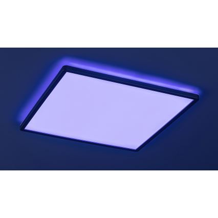 Rabalux - LED RGB диммируемый потолочный светильник, 22 Вт, 230 В, Wi‑Fi Tuya + пульт дистанционного управления, 42x42 см