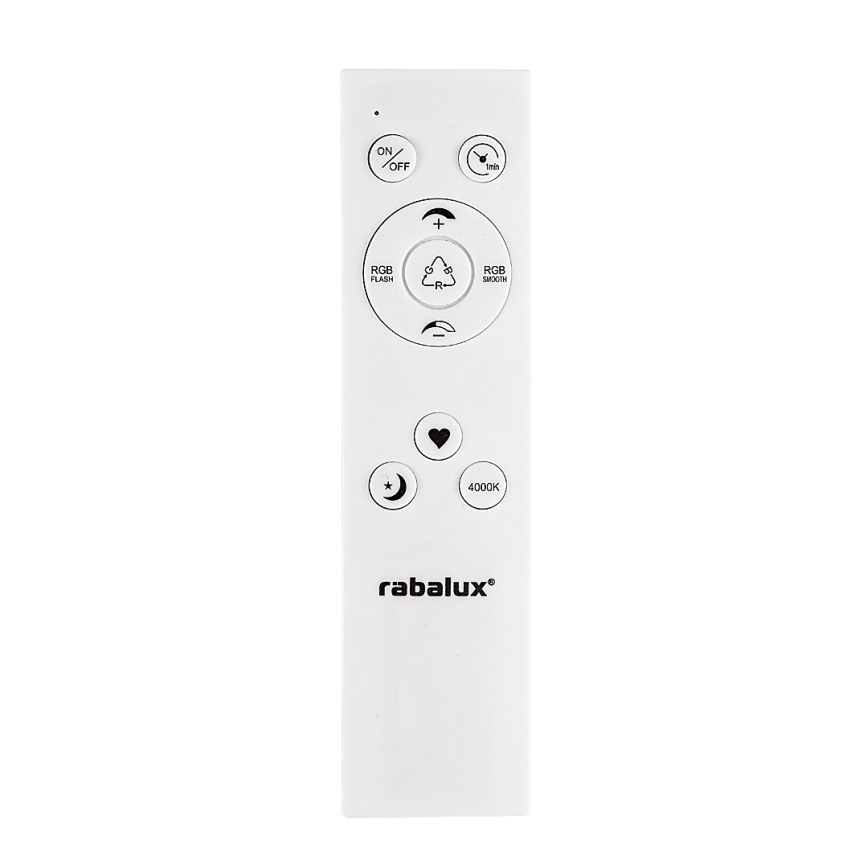 Rabalux - Светодиодный потолочный RGB-светильник с регулированием яркости LED/22W/230V Wi-Fi Tuya + дистанционное управление