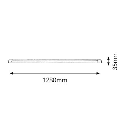 Rabalux - Лампа для подсветки кухонной столешницы 1xG13/36W/230V 128 см