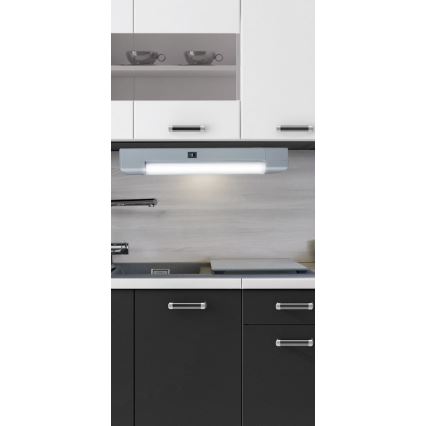Rabalux - Підсвітка стільниці BAND LIGHT 1xG13/10W/230V 39,5 см срібний