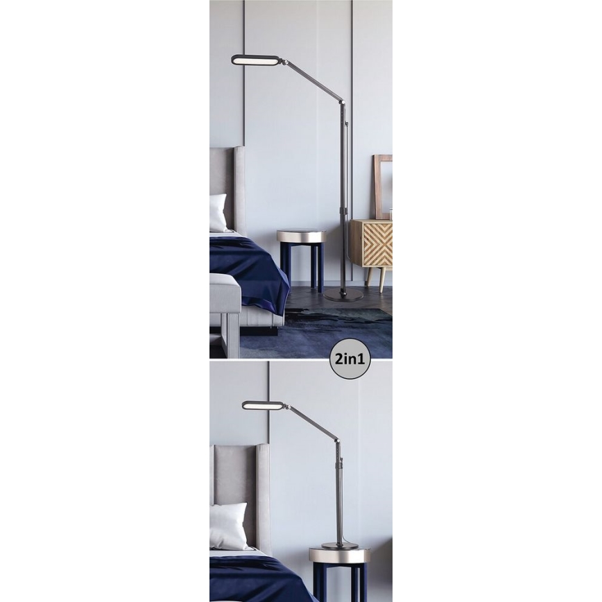 Rabalux - Светодиодный сенсорный торшер с регулированием яркости LED/13W/230V 3000-6000K черный