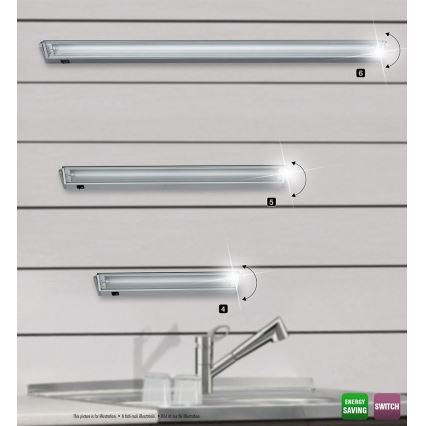 Rabalux - Лампа для подсветки кухонной столешницы 1xG5/21W/230V