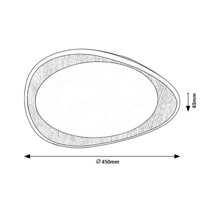 Rabalux - Светодиодный потолочный светильник LED/24W/230V