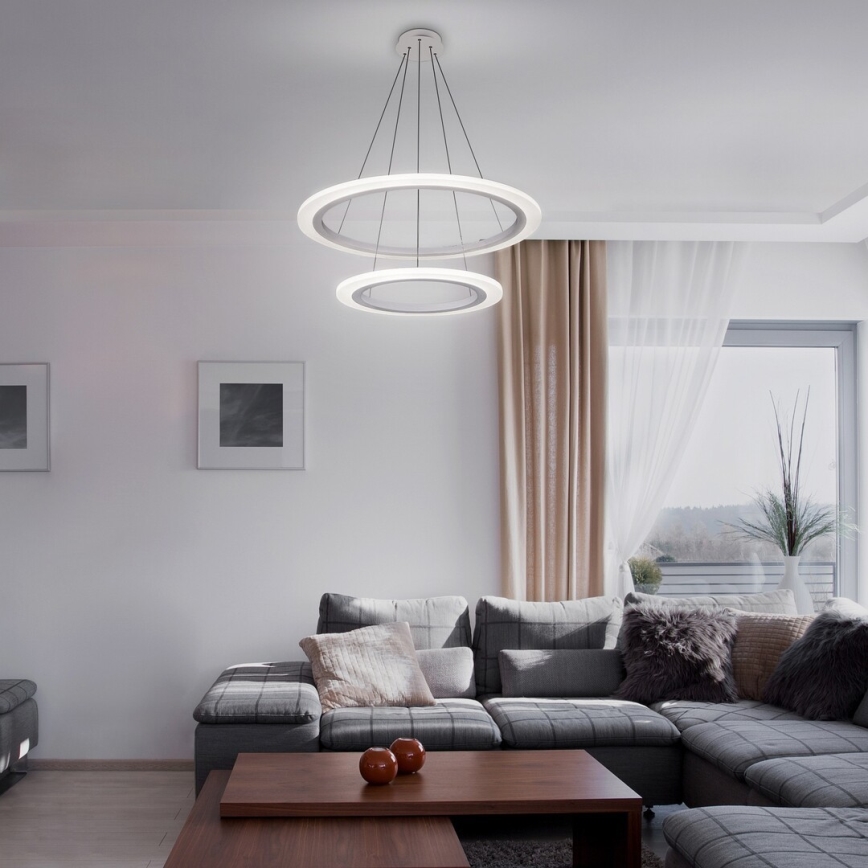 Rabalux 2429 - Світлодіодна люстра ADRIENNE LED/62W/230V срібний