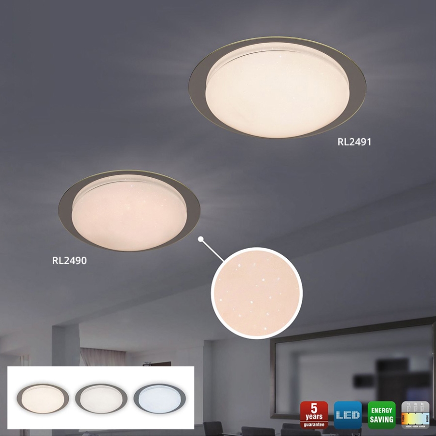 Rabalux 2491 - Світлодіодний стельовий світильник MINNEAPOLIS LED/18W/230V