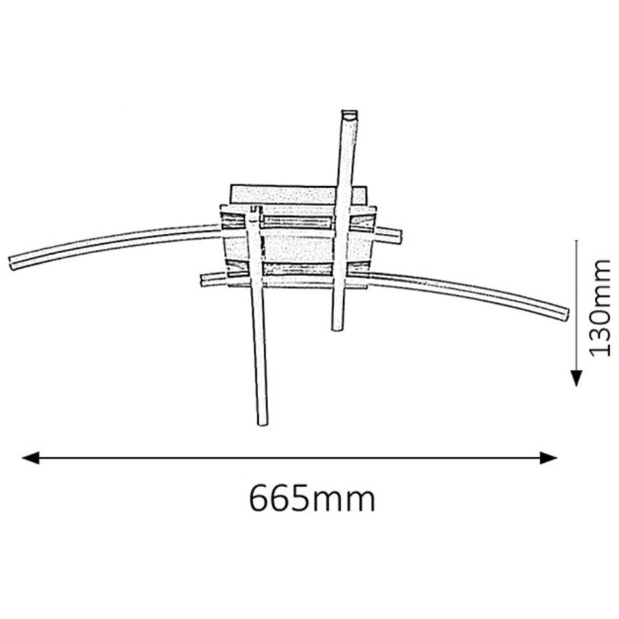 Rabalux - Стельовий LED світильник 4xLED/6W/230V 48x66,5 см