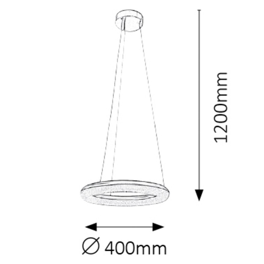 Rabalux - Світлодіодна люстра з регульованою яскравістю LED/24W/230V