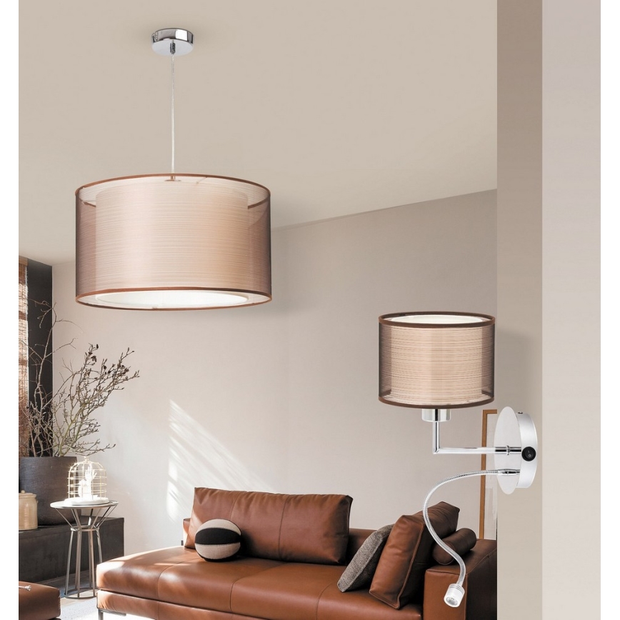 Rabalux - Настінний світильник E27/60W + LED/1W