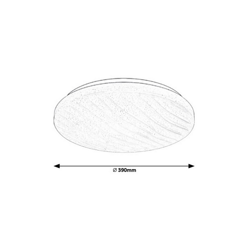 Rabalux 2675 - Потолочный светодиодный диммируемый светильник MILENA LED/24W/230V 390 мм