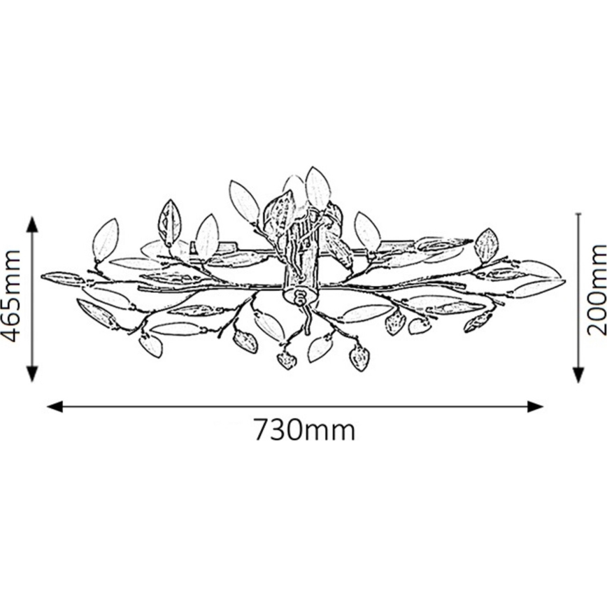 Rabalux - Потолочный светильник 4xE14/40W/230V 47x69,5 cm