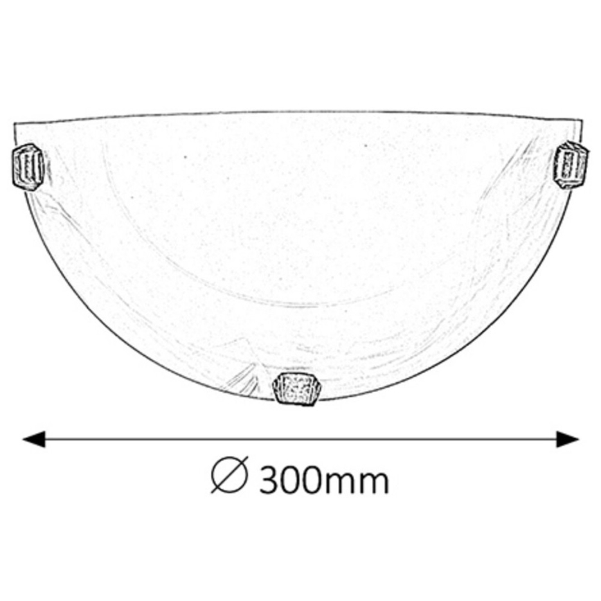 Rabalux - Настінний світильник 1xE27/60W/230V, алебастрове скло